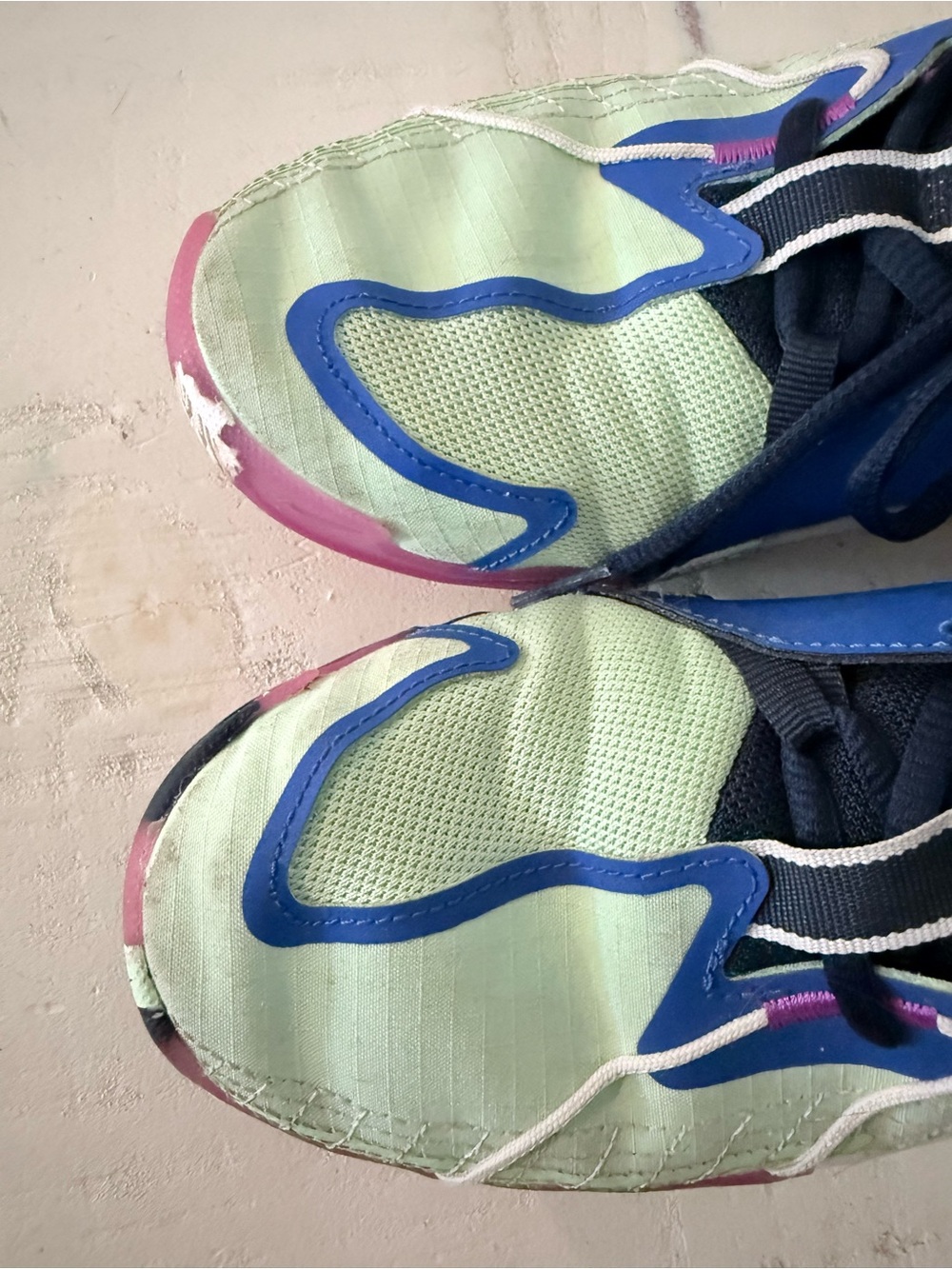 Nike Kids Mint Green, Blue & Pink Sneakers - Picture 5 of 8